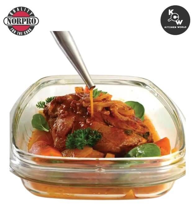 ชุดหลอดบีบซอสซิลิโคนทนความร้อนพร้อมแปรงทำความสะอาด Norpro 5898